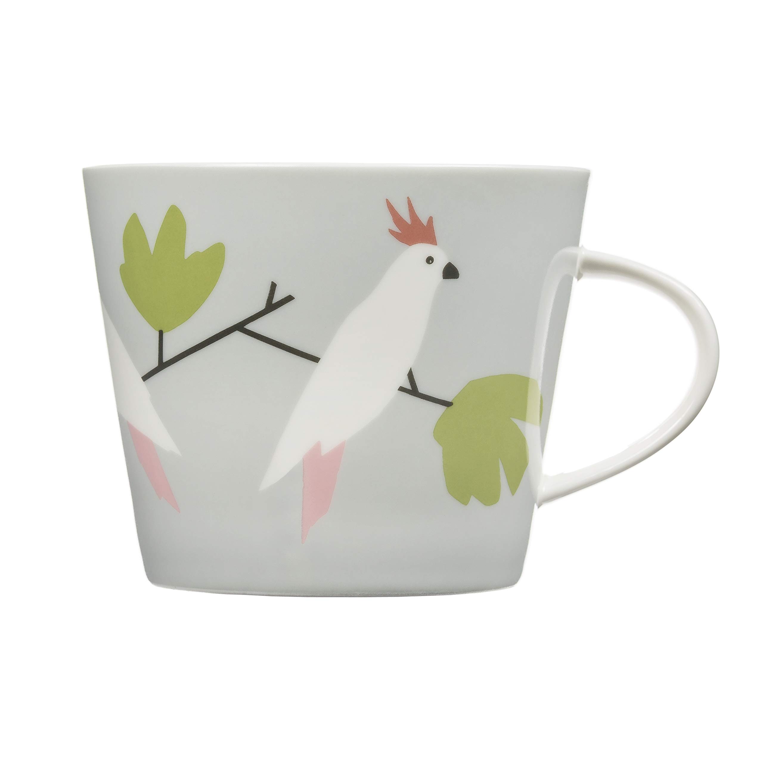 Scion Grey Living - Keith Brymer Jones Collaboration Range - Love Birds Ceramic Mug - Pebble - 350Ml