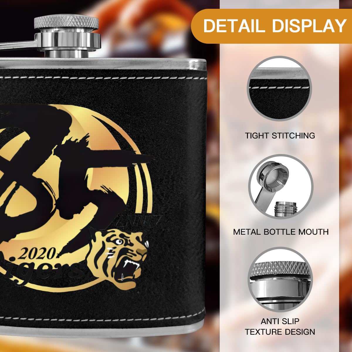 Amazon.co.jp: 阪神タイガース (3) ウイスキーボトル ウイスキー 携帯