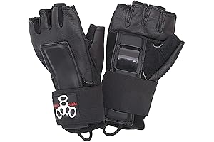 Triple Eight Hired Hands Skateboarding Wrist Guard Gloves - Durable, Impact-Resistant Wrist...
