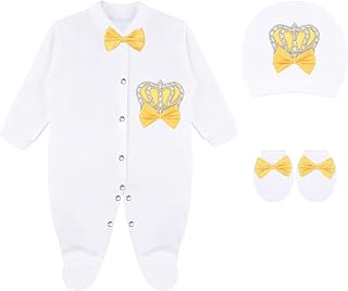 Baby Girl Newborn Crown Jewels Layette 3 Piece Gift Set