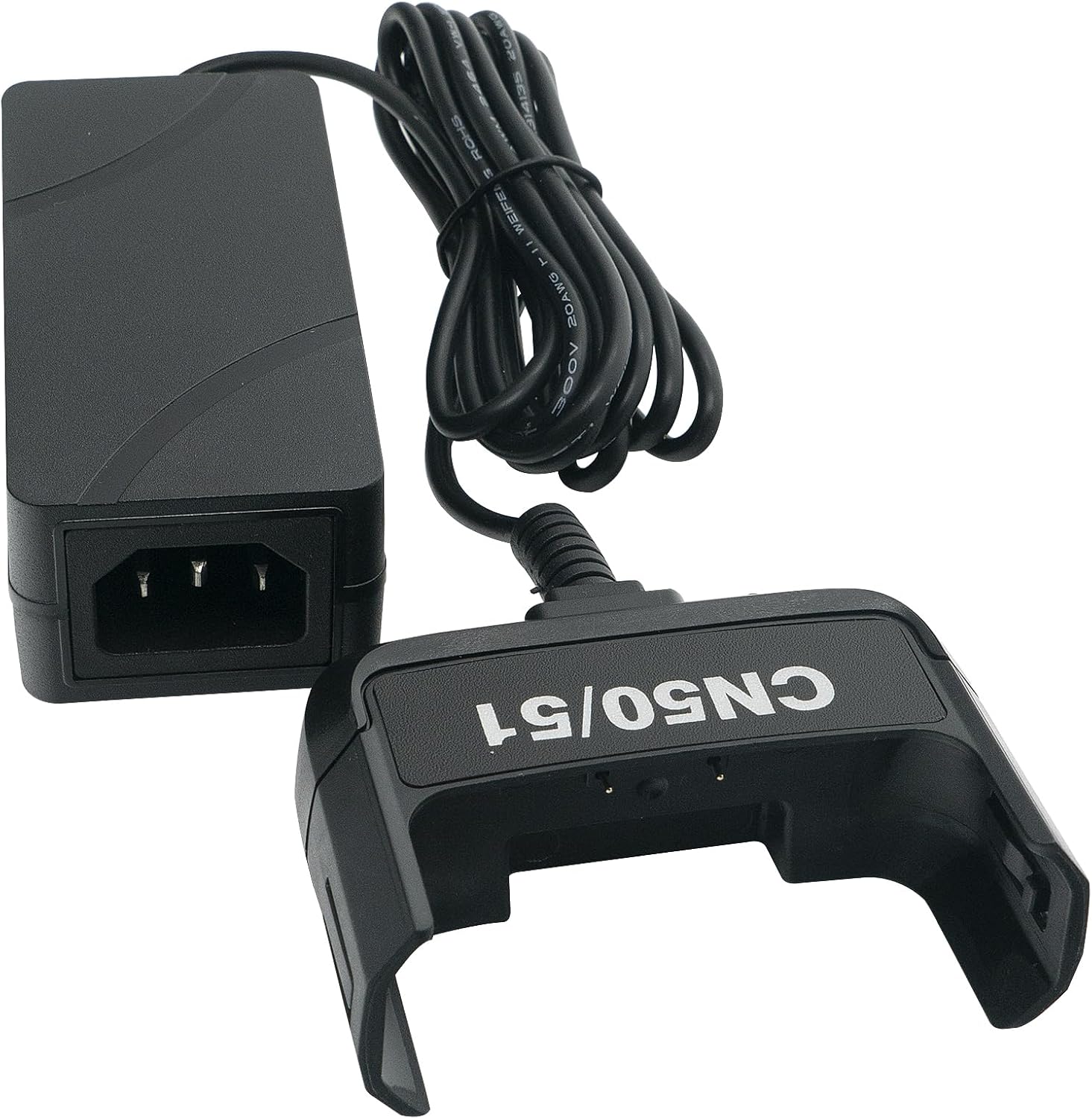 Desktop Power/Comm Adapter Charging Cable for Intermec CN50 CN51 Barcode Scanner (PN 851-093-201), Fast Safe Charger 5V/3A