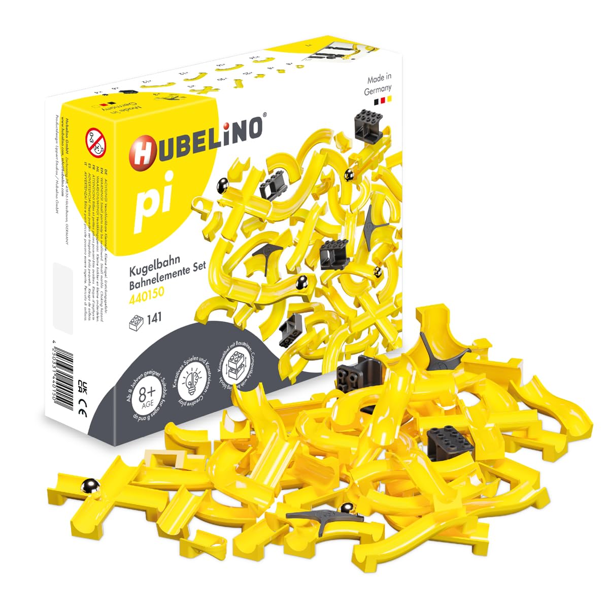 pi Marble Run Track Elements Set (141 Pieces)