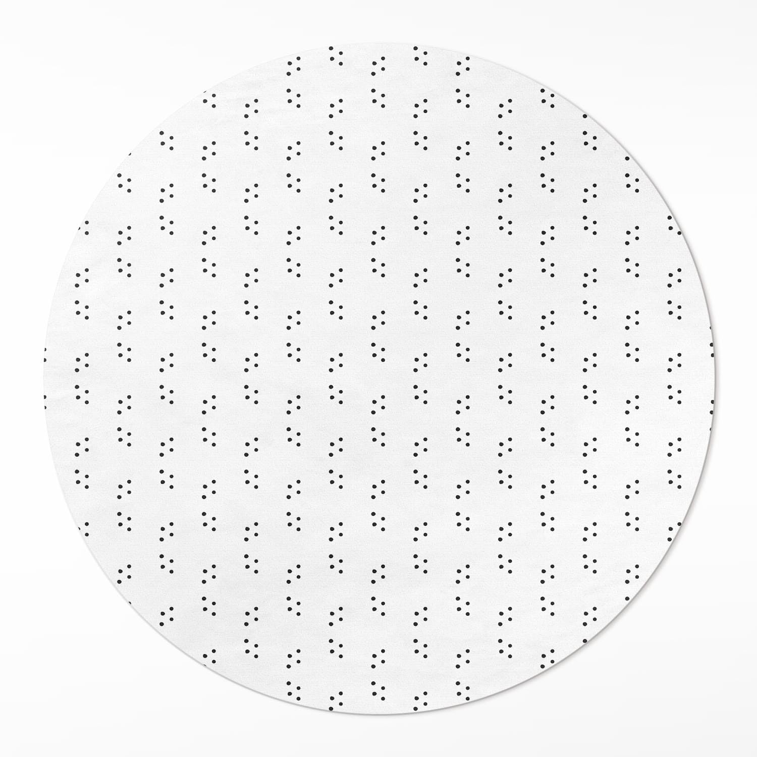 Tapis vinyle rond ø50 cm minimaliste en PVC pour design de cuisine