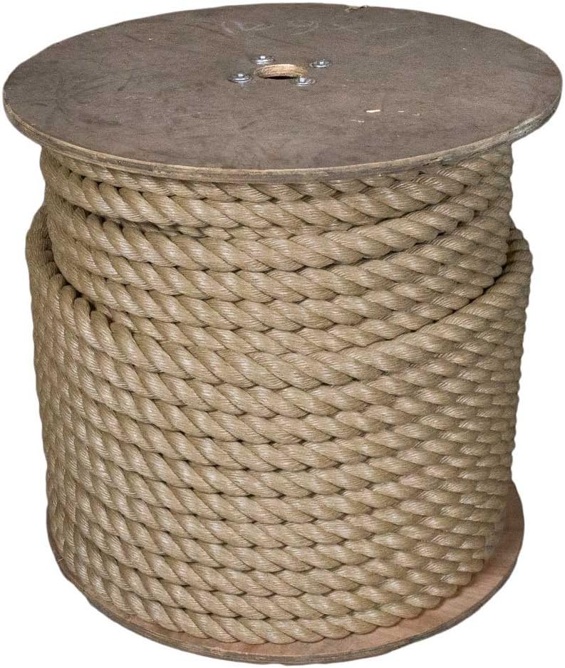 Paracord Planet 3 Strand Twisted ProManila Polypropylene Rope for Landscaping and Nautical – 1/4 Inch (600 ft)