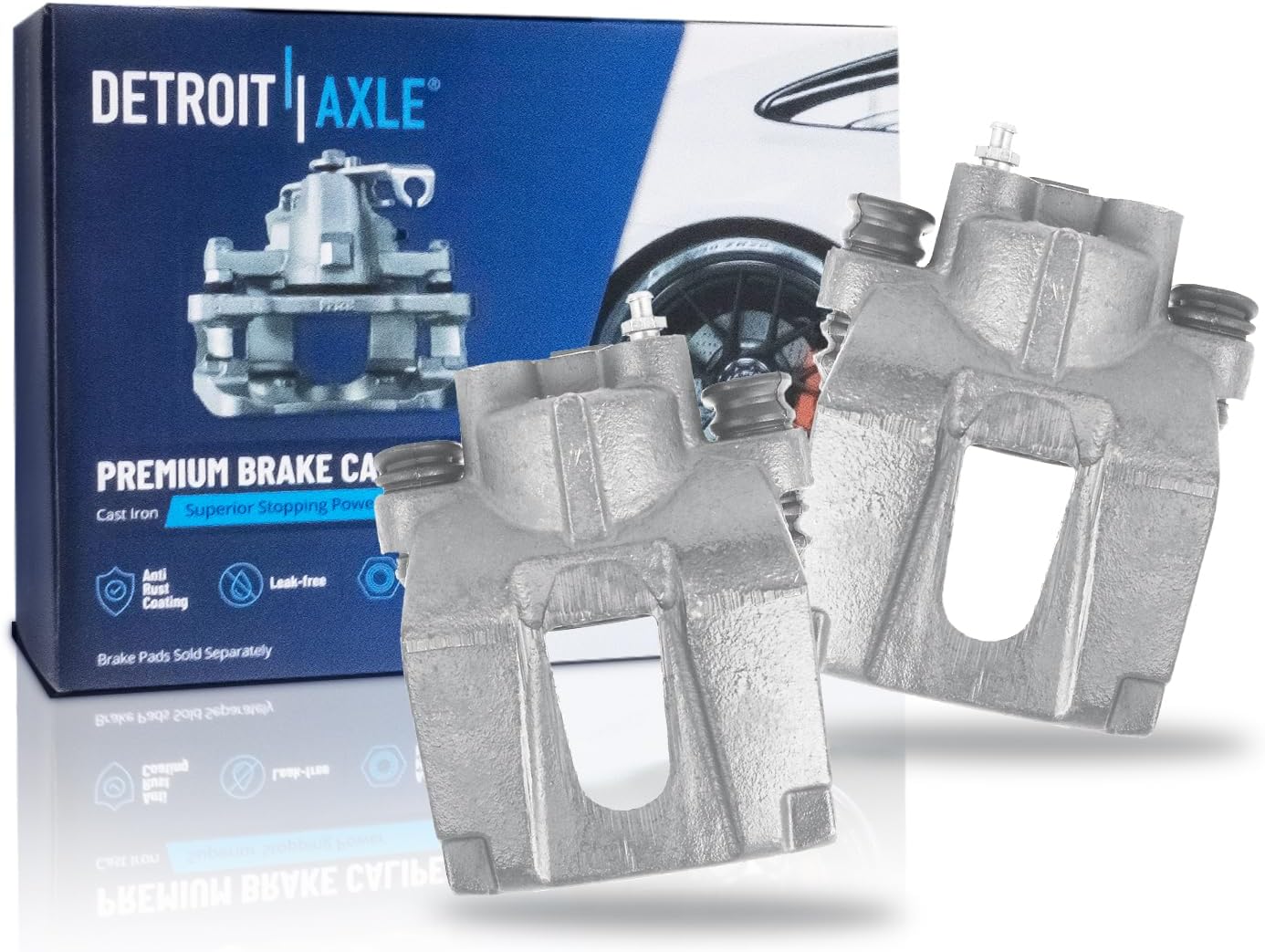 Detroit Axle Rear Brake Calipers with Brackets