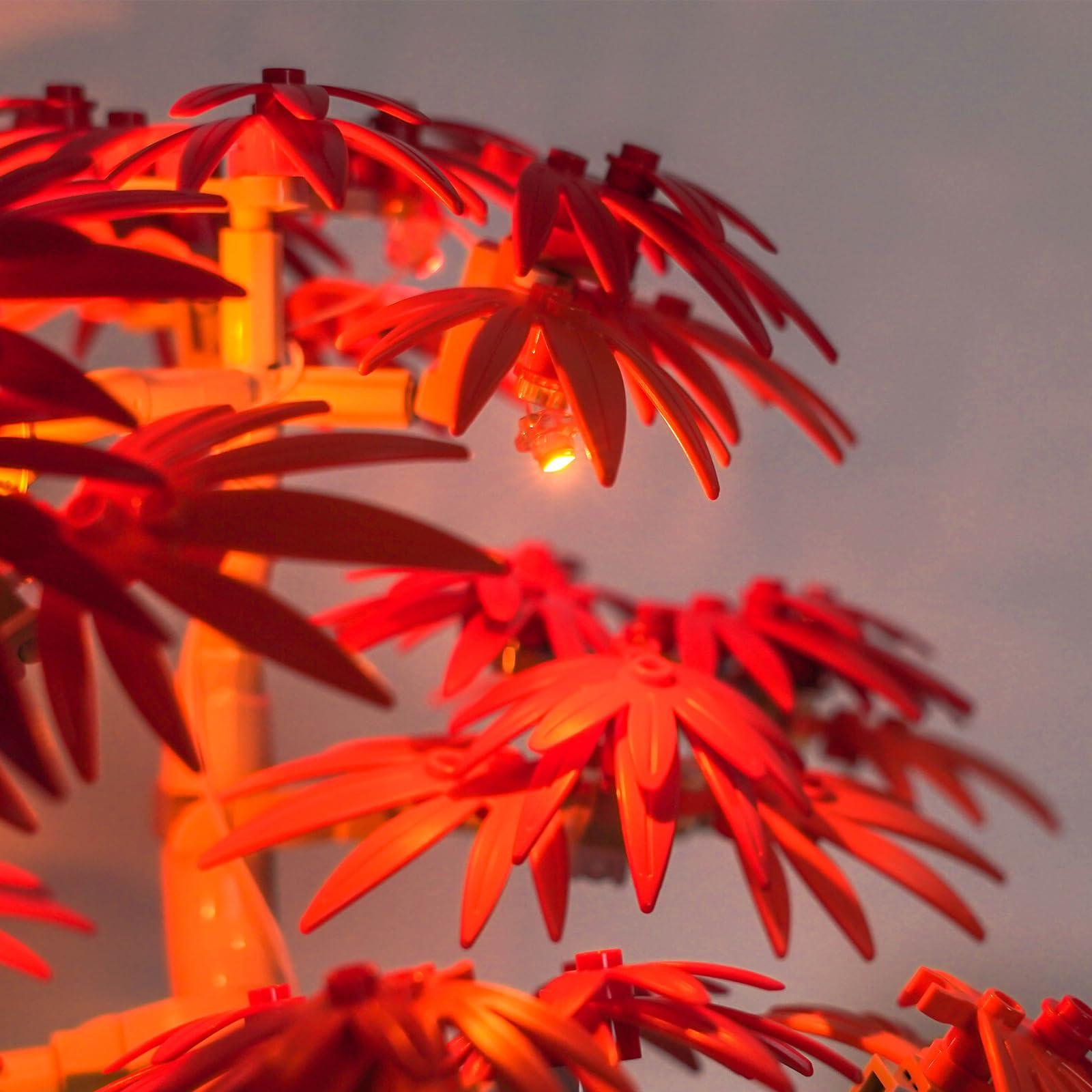 LocoLee Licht Set Kompatibel mit Lego 10348 Japanese Red Maple Bonsai Tree (Kein Lego-Set), Dekorative Beleuchtung Set Compatible with Lego 10348 Bonsai-Baum