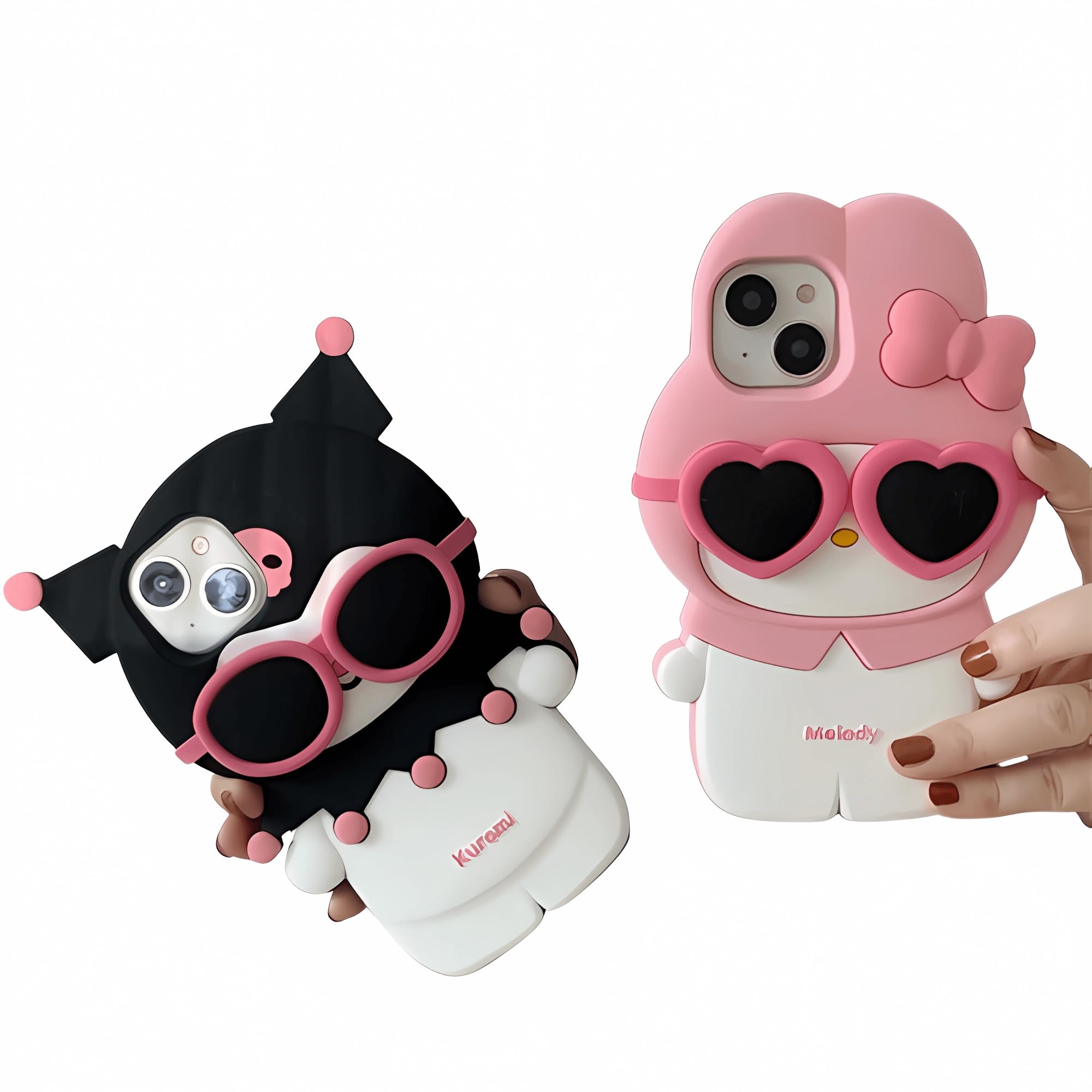 Amazon.co.jp: NICEHOLI iPhone 15用 ケース サンリオ サングラス