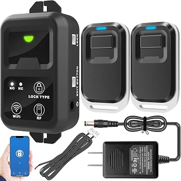 UHPPOTE 2.4GHz WiFi Wireless RF Remote Control Door Access Control System | Tuya App Access for Electric Strike Lock, Magnetic Lock