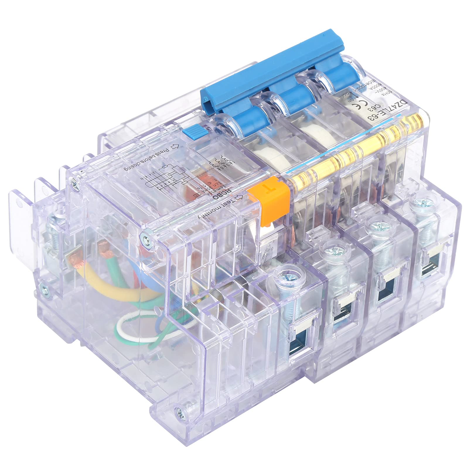 Disjoncteur DZ47LE-63 de haute précision pour ingénierie et réseaux électriques