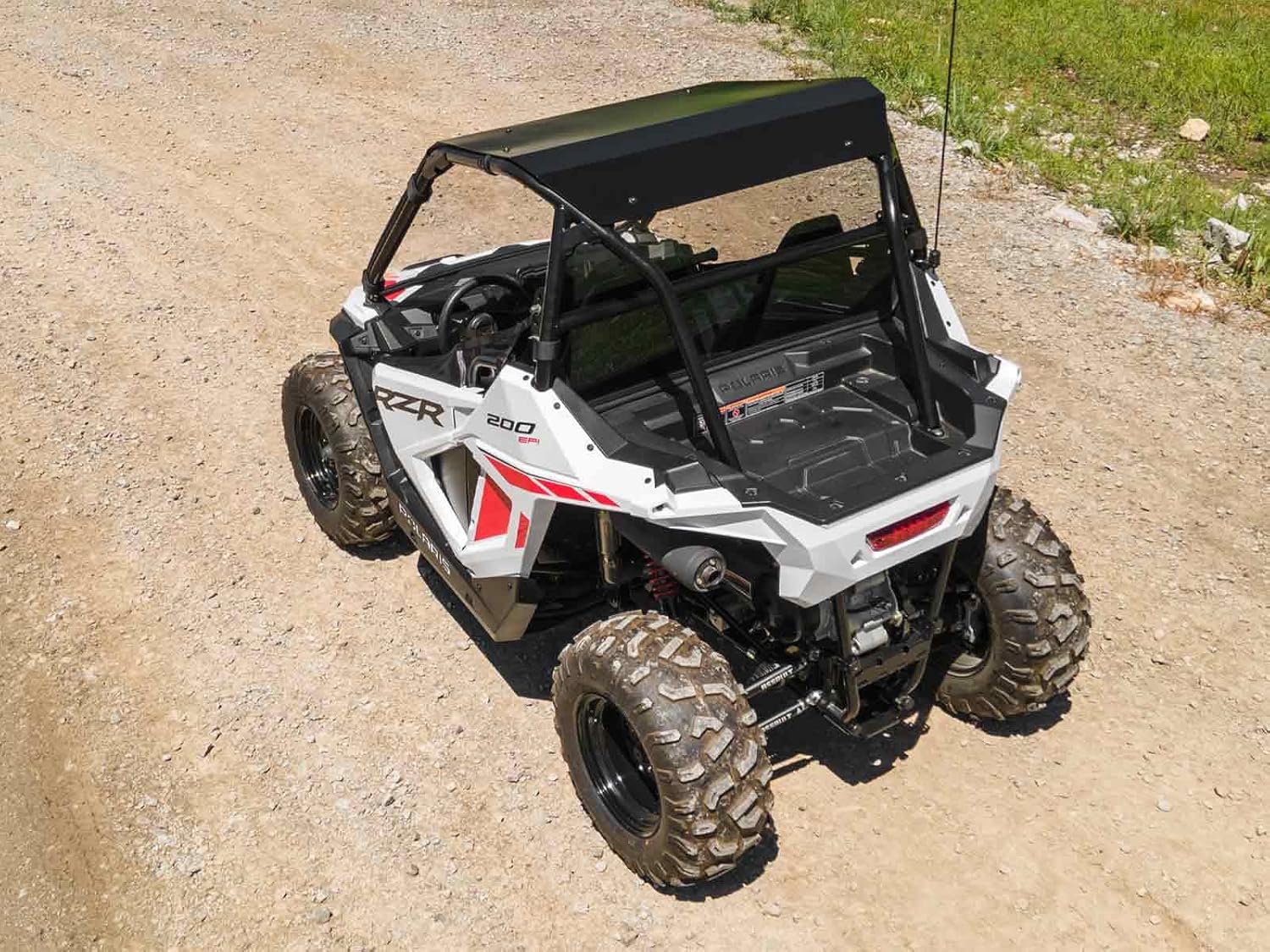 SuperATV Aluminum Roof for 2022+ Polaris RZR 200 | Sealed Edges Prevent Leaking | Snug, Rattle-Free Fit | Made of 2mm Aluminum | UV-Resistant Power Coat Finish | RZR Roof USA Made