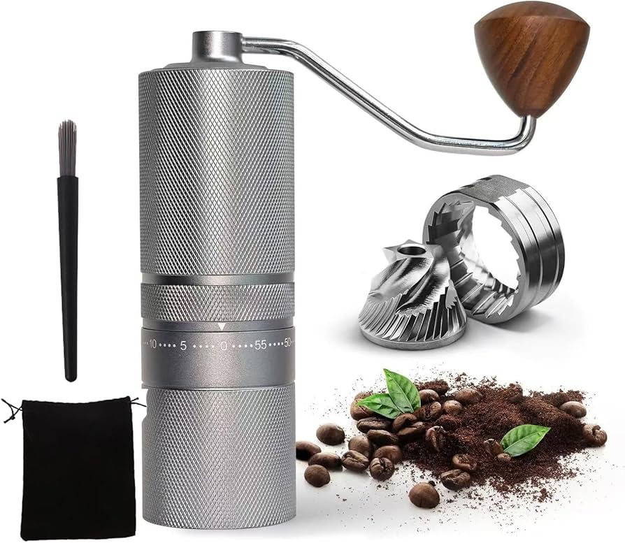 Amazon | ESTVLB コーヒーミル 全金属 手挽き 手動 コーヒーミル 420