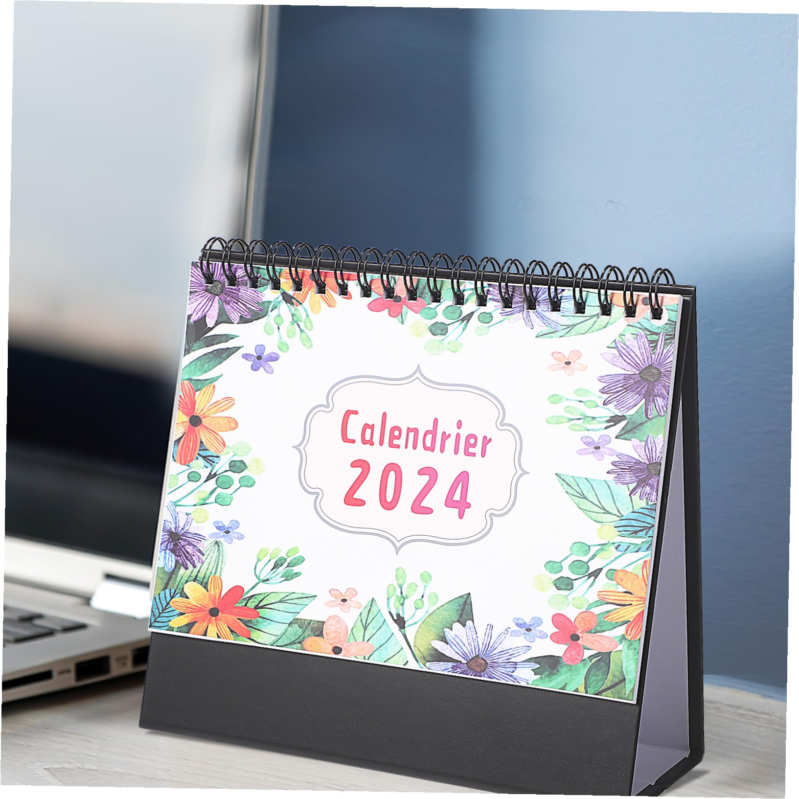 4 Pezzi Calendario da Tavolo con Rilegatura Spirale Planner Mensile Ufficio Calendari Desktop Stabili e Organizzati per Casa e Scrivania