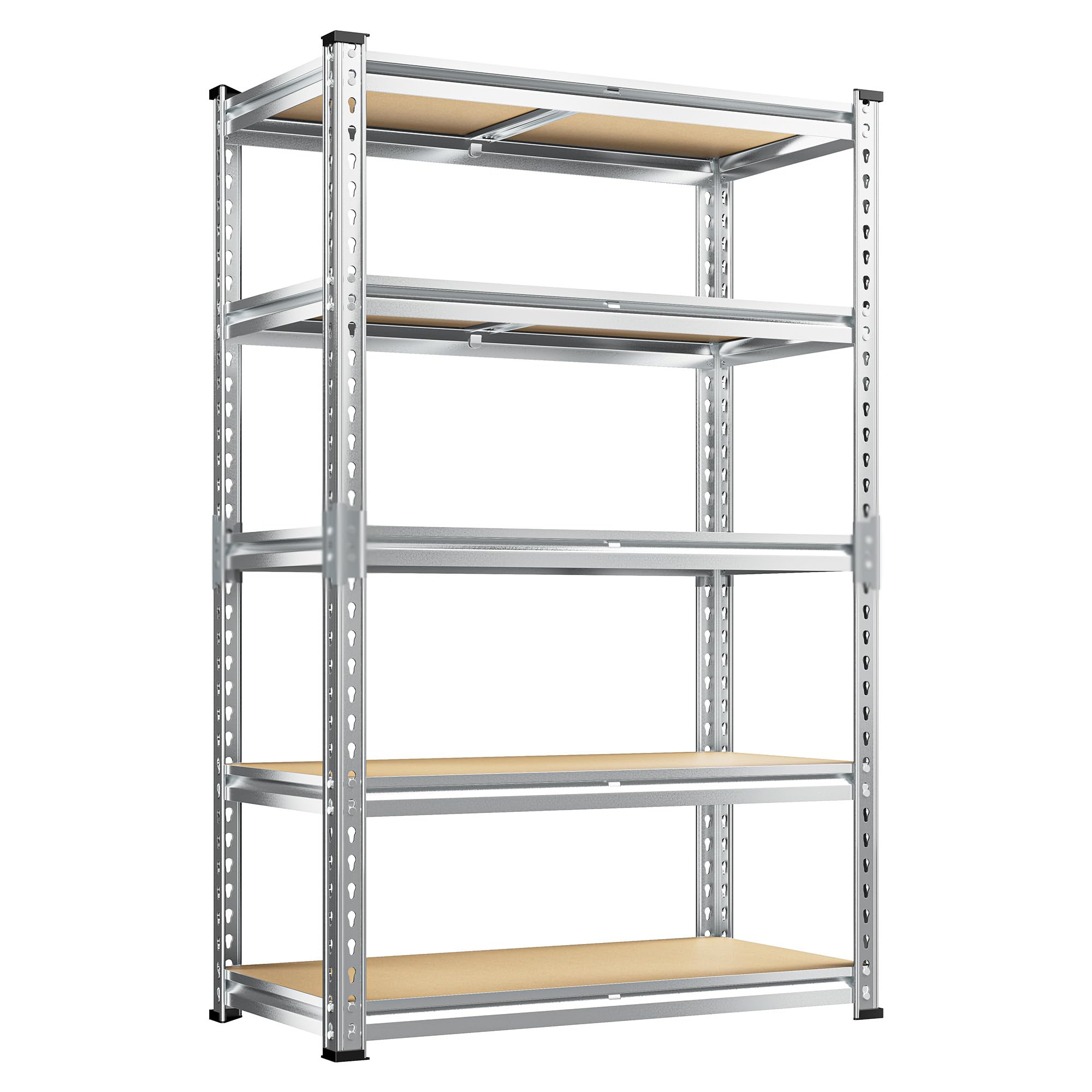 Shelving Unit AMOS 5 Tier Steel Adjustable Shelving Shelf Racking Heavy ...