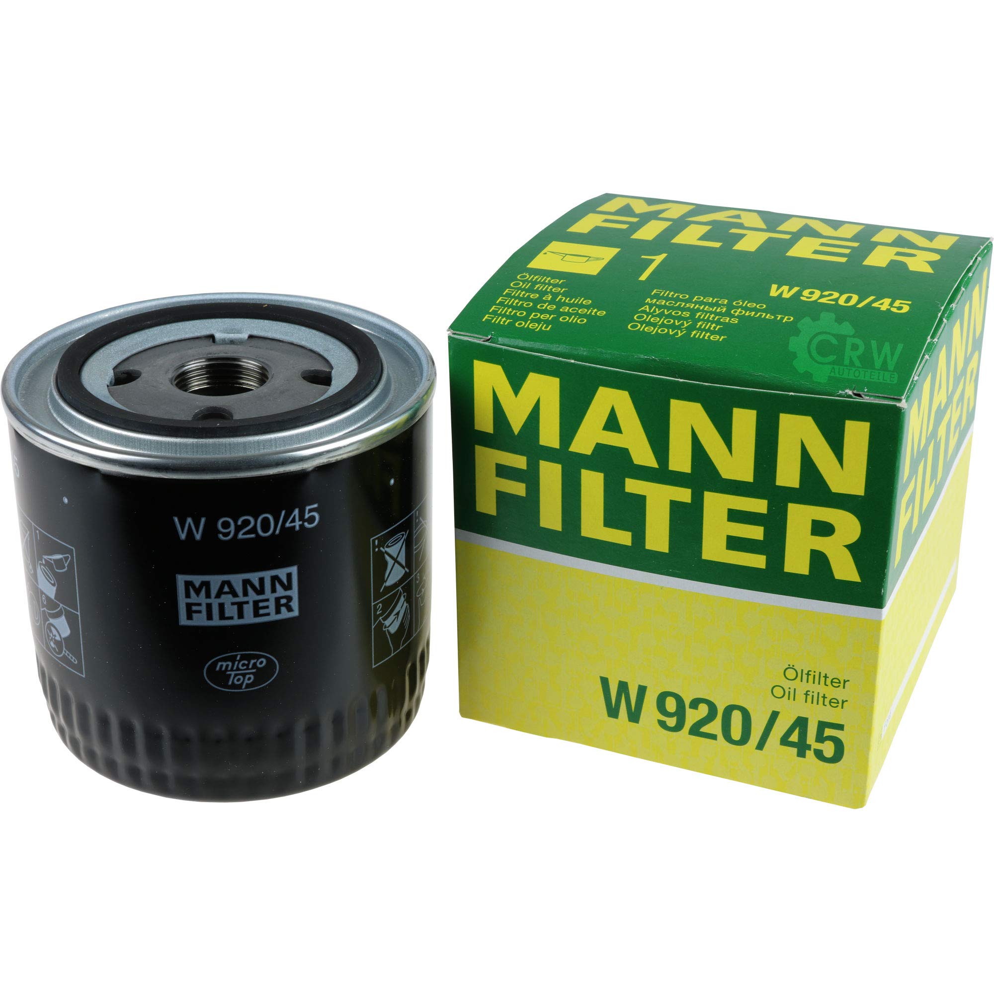 Paquete de inspección Kit de mantenimiento de filtros con filtro de aceite W 920/45, filtro de aire C 3498, filtro de combustible WK 730/5, filtro de habitáculo CU 5141, tornillo de cierre