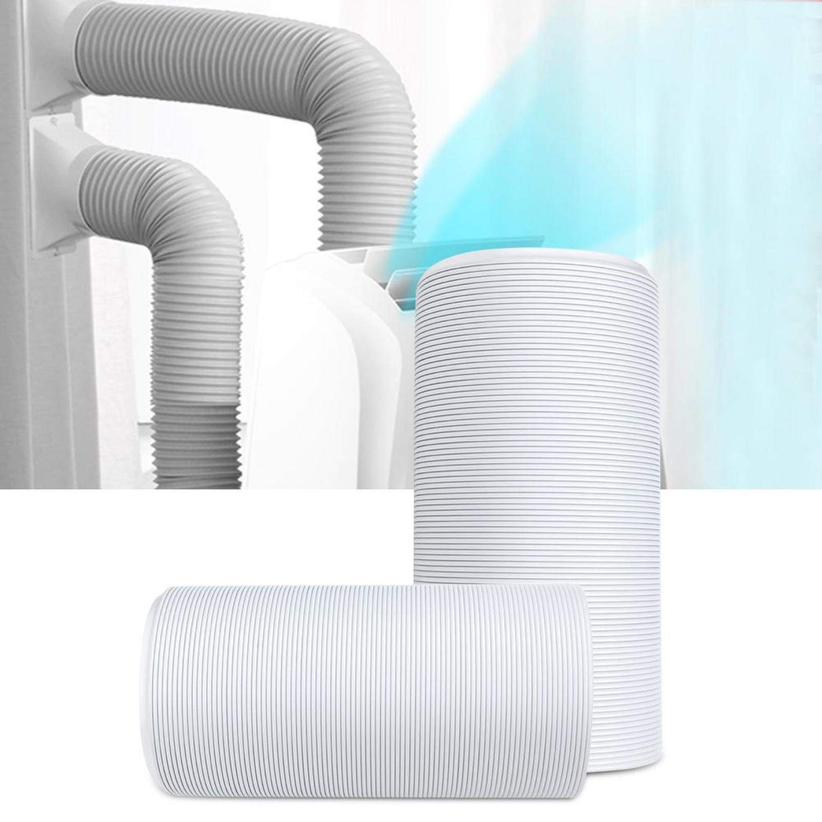 Nivvity Air Conditioner Hose, Portable Universal Flexible Air Conditioner Exhaust Hose Tube Replacement Parts(15 * 150cm)