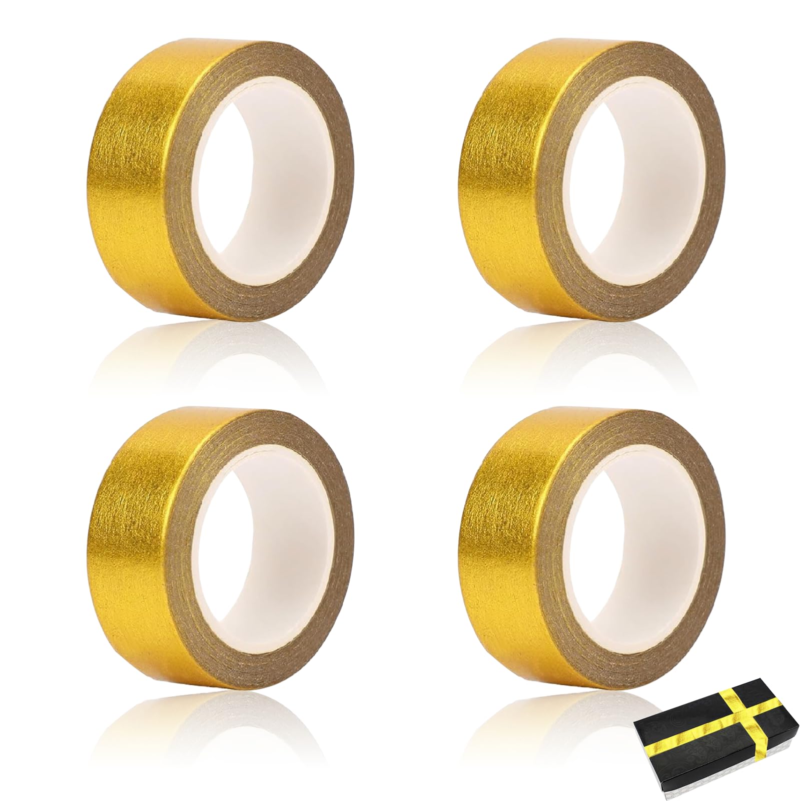 Chstarina 2 Rotoli Nastro Adesivo Decorativo, 15mm x 5m Washi Tape Decorativo, Nastro adesivo per Fai da Te, per Artigianato Confezioni Regalo Scrapbooking Decorativi