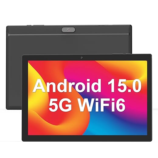 Android Tablet 10 Inch Tablet, 64GB Storage Tablets, Android 11 Tablet, 512GB Expand, 8MP Camera, Quad-Core Processor 2GB RAM WiFi 6000MAH Battery 10.1'' IPS HD Touch Screen Google Tableta (Black Tab)