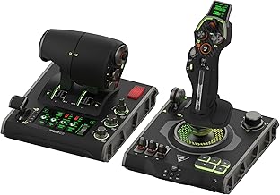 Turtle Beach VelocityOne Flightdeck Universal HOTAS Simulation System Joystick & Throttle for Air & Space Combat Simulation For Windows 10 & 11 PCs – Touch Display & Buttons, 139 Programmable Controls