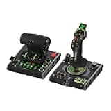 Turtle Beach VelocityOne Flightdeck Universal HOTAS Simulation System Joystick & Throttle for Air & Space Combat Simulation For Windows 10 & 11 PCs – Touch Display & Buttons, 139 Programmable Controls