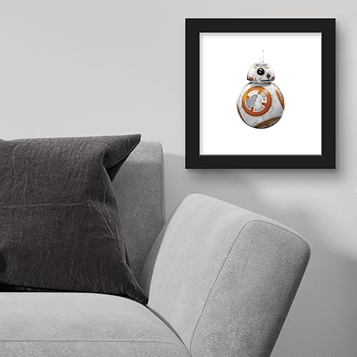 Miniatura 3 de Trends International Gallery Pops Star Wars Saga - Póster de pared BB-8, 12 x 12 pulgadas, versión enmarcada en negro