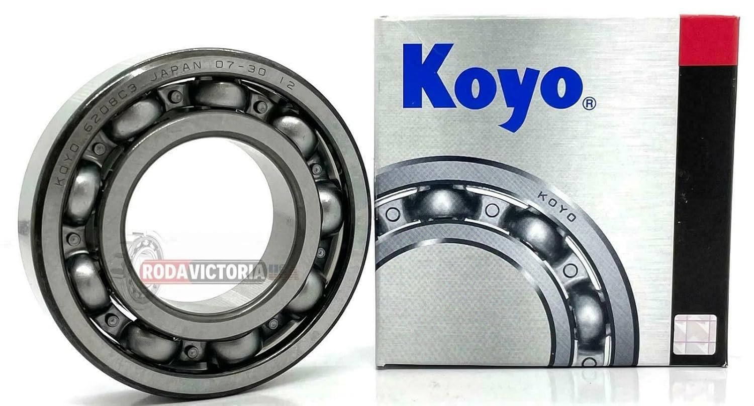KOYO Japan 6208 C3 Ball Bearing, Metal Shielded, Open ONE Side 40x80x18 mm