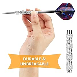 Accmor Metal Tip Darts, Steel Tip Darts, Professional Metal Darts, Darts Metal Tip Set, Metal Darts for Dartboard,18 pcs