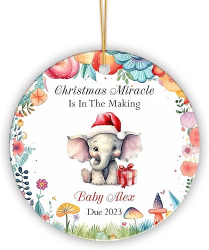 Miniatura 14 de Adorno de Navidad familiar personalizado, adorno de primera Navidad como familia de cuatro miembros, regalo con nombre para la familia, decoración