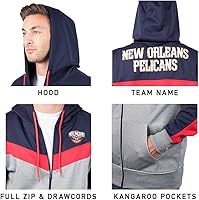 Vista 37 de Ultra Game - Chaqueta de vellón suave con capucha y cremallera completa para hombre