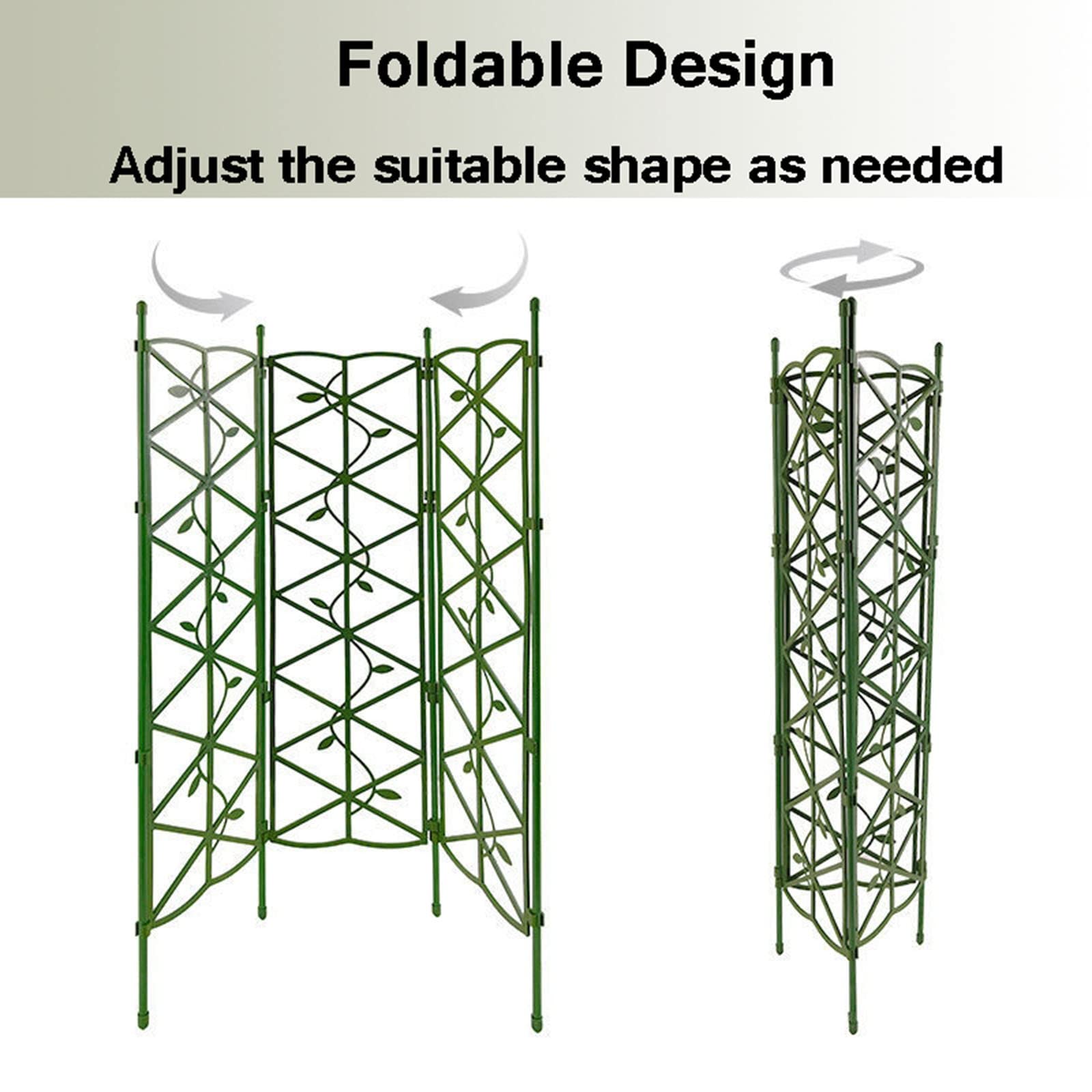 Treillis De Jardin pour Plantes Grimpantes, Cadre d'escalade De Clôture Extérieure 90cm 120cm 150cm avec Grille PE, pour Vignes De Lierre Rose Fleur Végétale, Vert (Size : 120x45cm(47.2x17.7in))