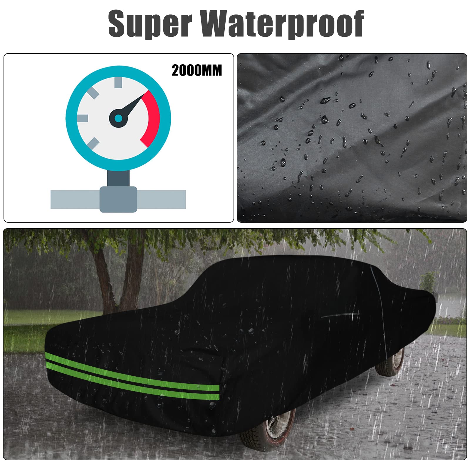 Waterproof Car Cover Replace for Pontiac GTO 2 Door Hardtop Coupe 1964-1972 210T All Weather Classic Car Covers — view 2