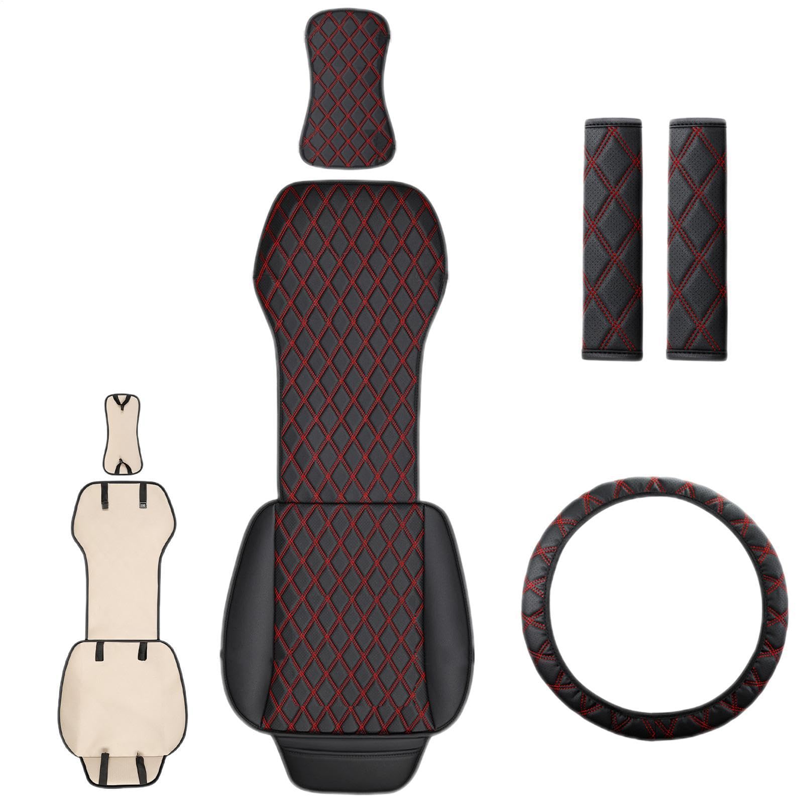 Protection de siège antidérapante auto et camion avec design trou d'aération - 8