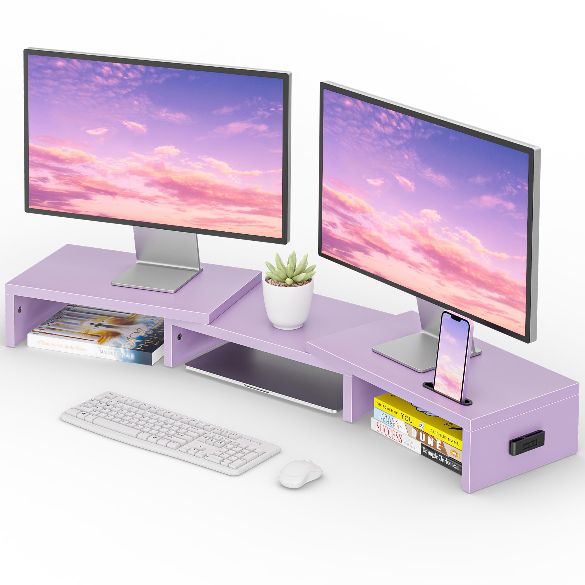 Amazon.co.jp: BONTEC デュアルモニタースタンドライザー、長さ&回転