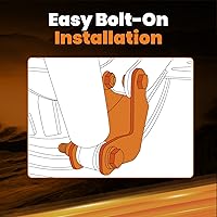 Vista 3 de Tuningsworld Extensión de amortiguador de 3" a 5" para Chevy Silverado C1500, para GMC Sierra C1500 2WD 1988-1998, soportes de extensión