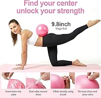 Vista 7 de Home Pilates Ring and Ball Set for Women with 5 Resistance Bands 13 inch Magic Circle Workout Starter Kit for Beginners Full Body Toning 15 Min