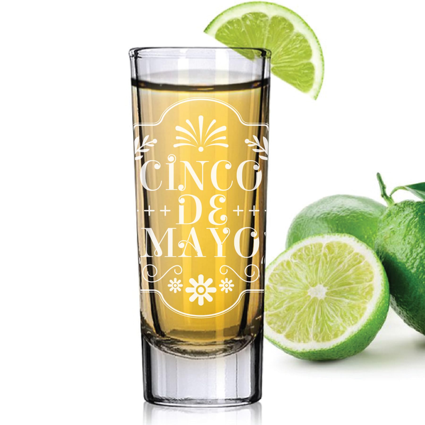 Personalized Shot Glasses, Custom Shot Glasses with Laser Engraving, Cinco de Mayo Tequila Shot