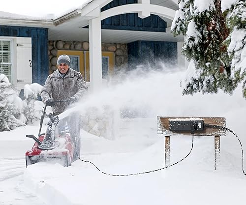 Miniatura 5 de Covozon Cable de extensión para exteriores, cable de extensión de 10 pies, regleta de alimentación para exteriores, resistente a la intemperie,