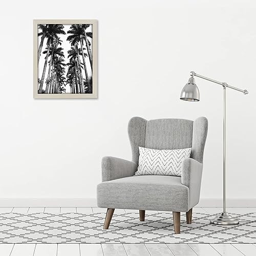 Vista 736 de Americanflat - Marco para póster de 71 x 74 cm con plexiglás pulido, portarretratos negro de madera industrializada, Epic Collection, marco ancho