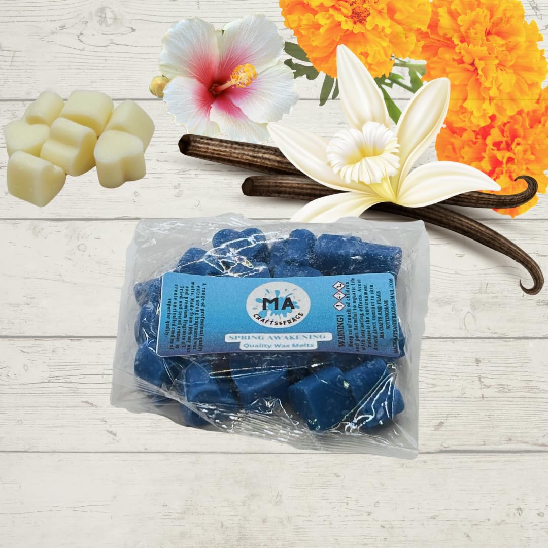 20 x Highly Scented Wax Melts Mini Hearts Handmade, Cruelty Free, Vegan Many fragrances (Spring Awakening)