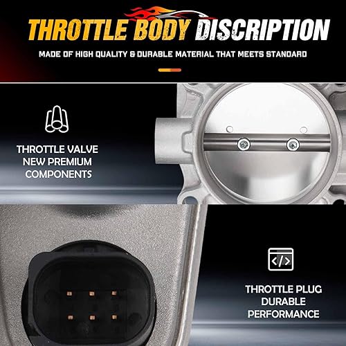 Miniatura 3 de Cuerpo del acelerador S20120 para 2.7L 3.5L 2005-2010 Chrysler 300 2006-2010 Dodge Charger 2007-2010 Chrysler Sebring 2008-2010 Dodge Avenger 67-7006