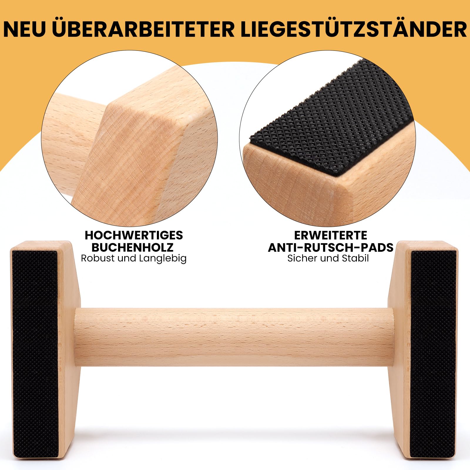 Liegestützgriffe Aus Metall - Rutschfeste Push-Up Bars Für Training