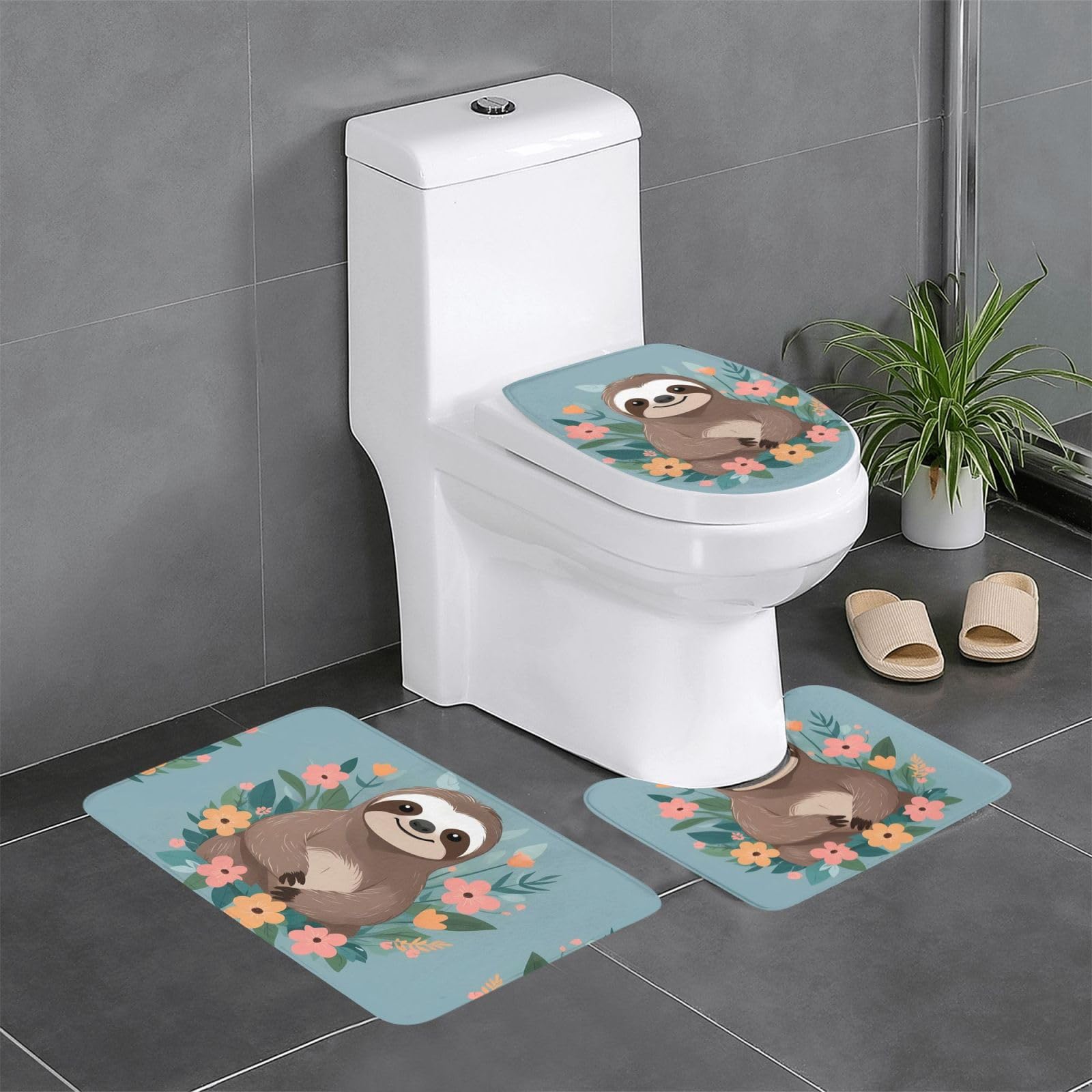 Tapis de bain paresseux absorbants et antidérapants pour sécuriser le sol de vos toilettes