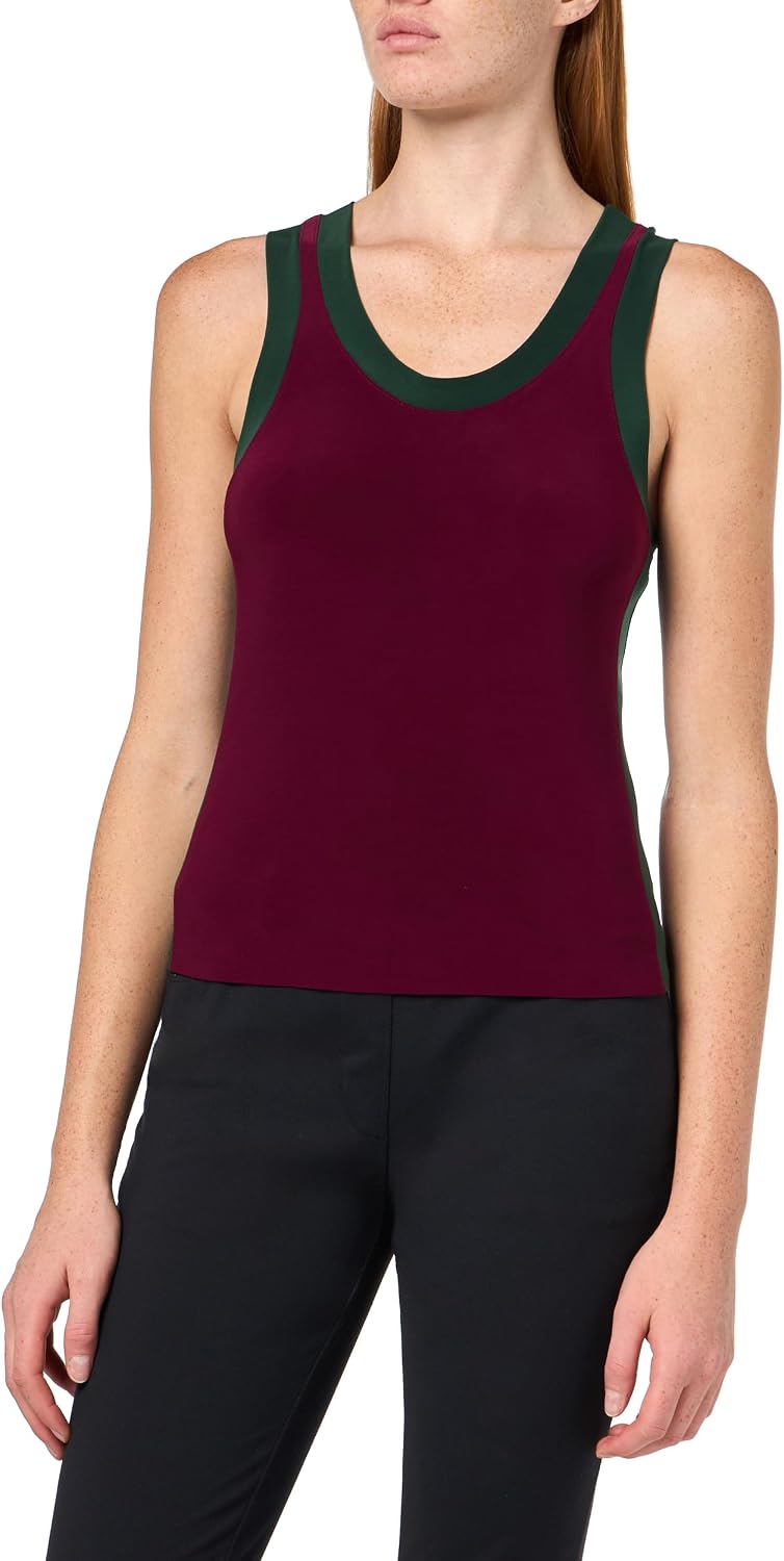 Norma Kamali Women's Side Stripe Racer Tee