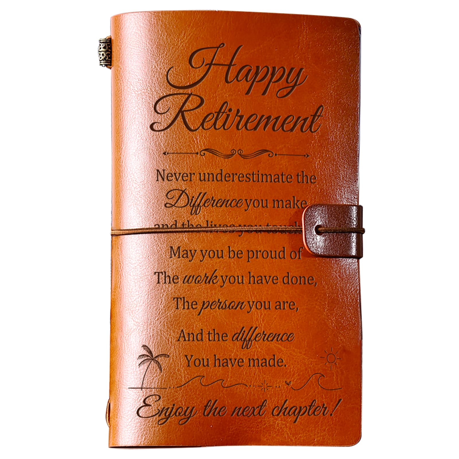Welsky Retirement Gifts for Women Men, Retirement Gifts Leather Journal 144 Pages, 2026 Retired Gift for Women Men Mum Grandma Friends Colleagues Teacher Retirees, Travel Journal