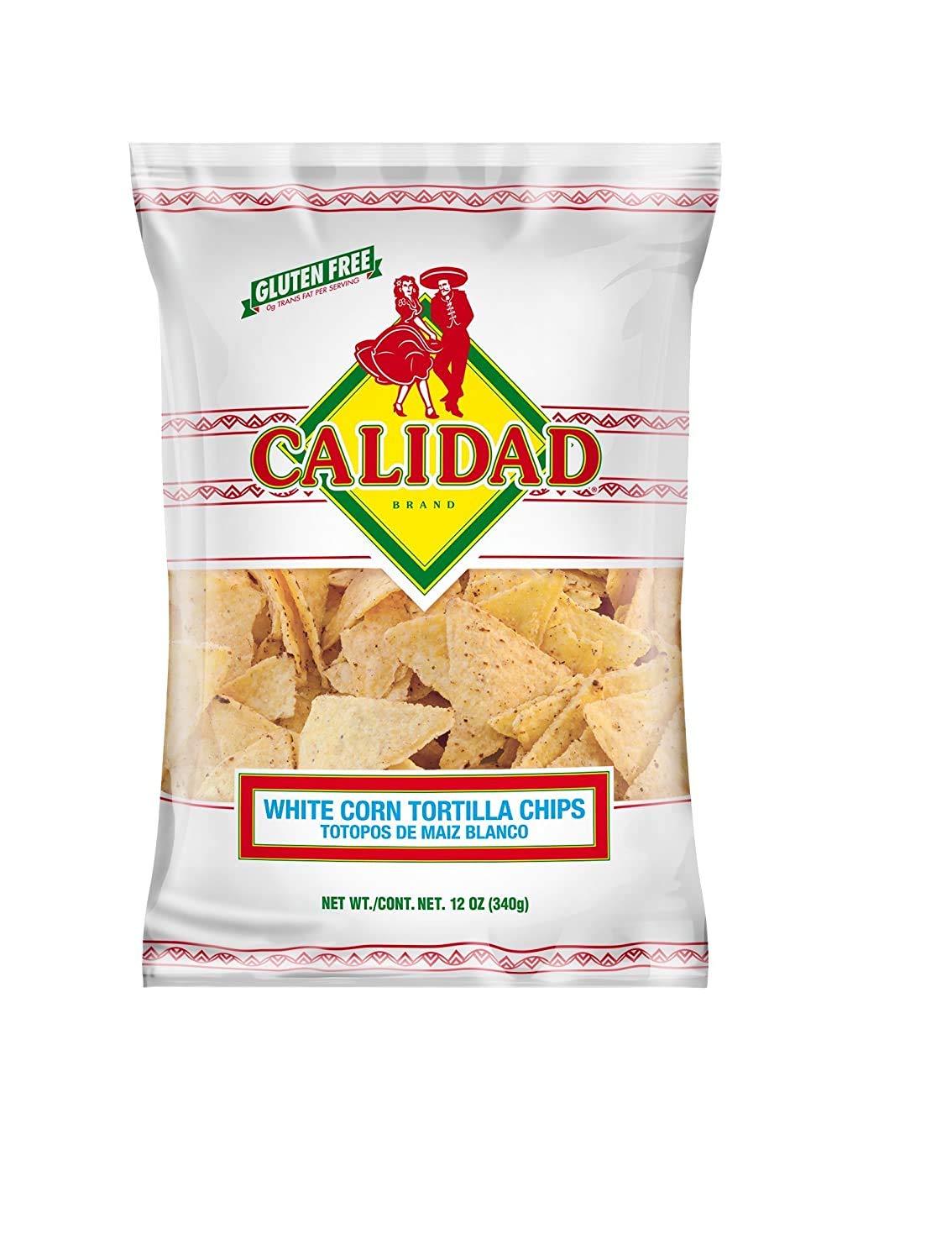 Buy Calidad White Corn Tortilla Chips, Gluten Free, Trans Free, Mexican