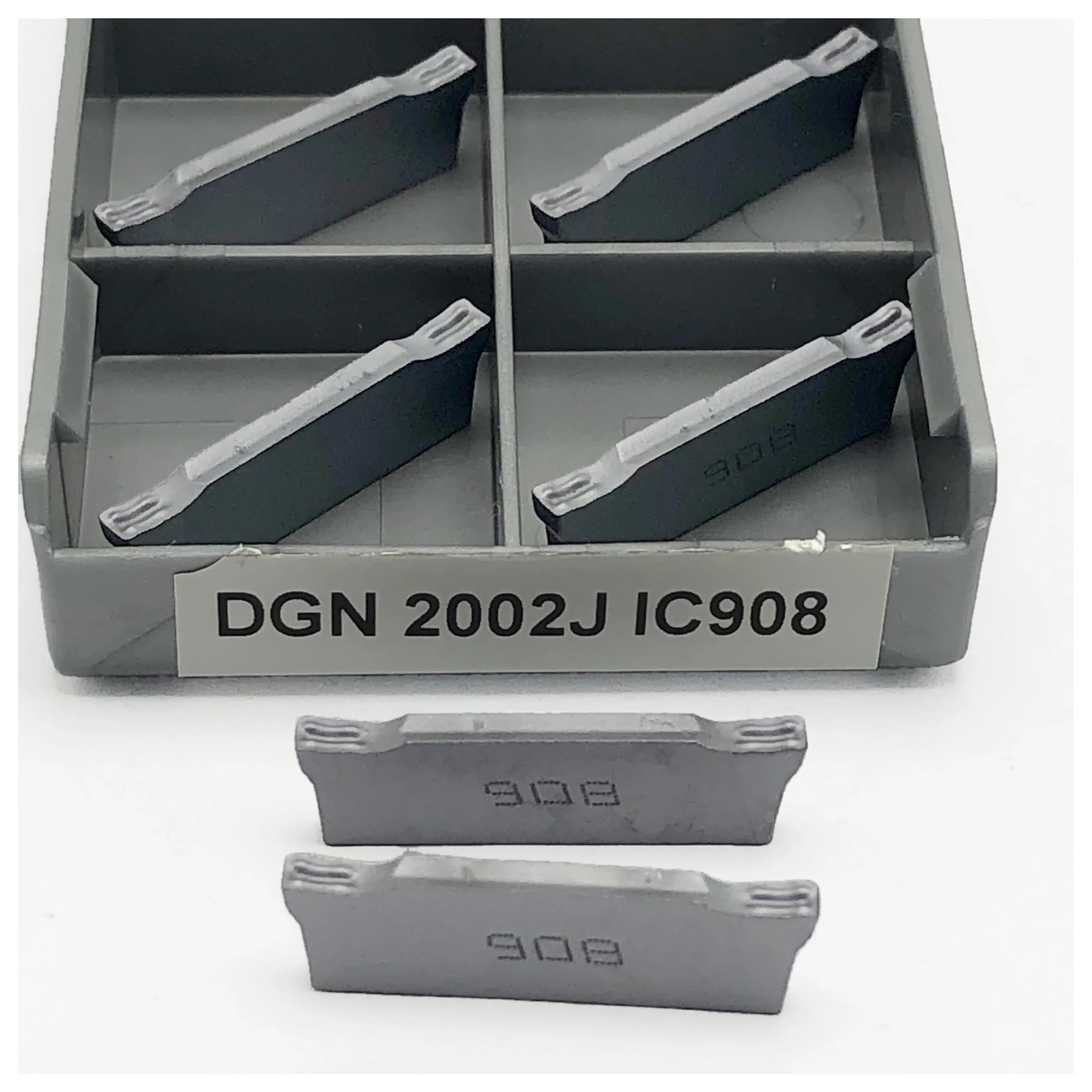 Plaquette DGN 2002J IC908 pour éliminer les vibrations en rainurage de tour CNC