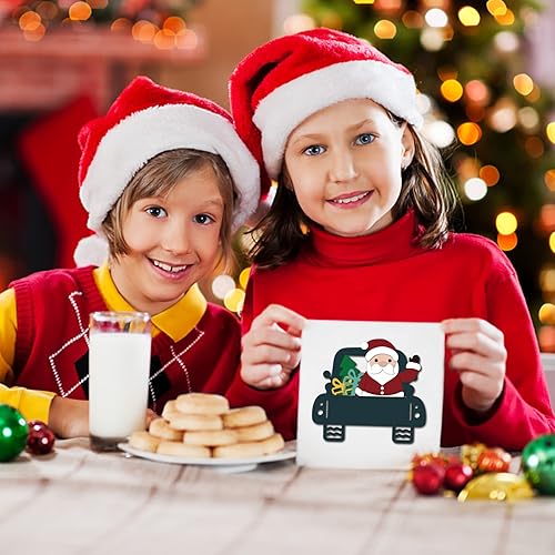 Miniatura 4 de GLOBLELAND Plantilla de Navidad en relieve de acero al carbono de Papá Noel, troquelada, caja de regalo de automóvil, troquelada para álbumes de