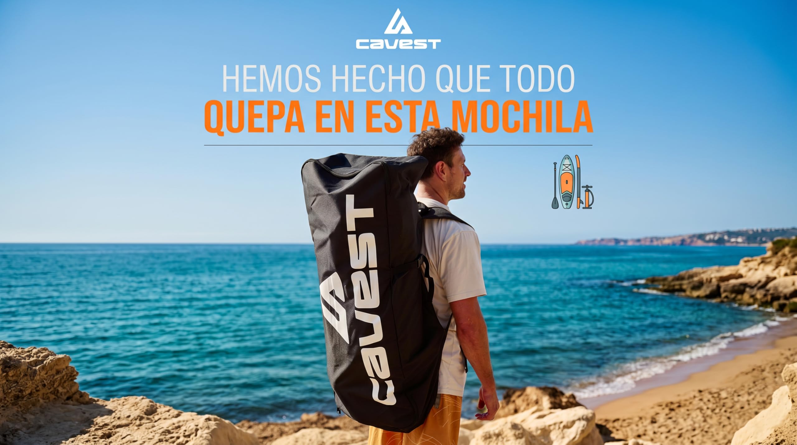 Tabla Paddle Surf Hinchable con Todos Accesorios incluidos, para Adultos y niños. Alta Estabilidad. Stand up Paddle Board Sup. Resistente.