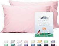 Vista 42 de Sunflower Juego de 2 fundas de almohada tamaño Queen, 100% algodón, 2 fundas de almohada Queen de 20 x 30 pulgadas, color ceniza, suaves