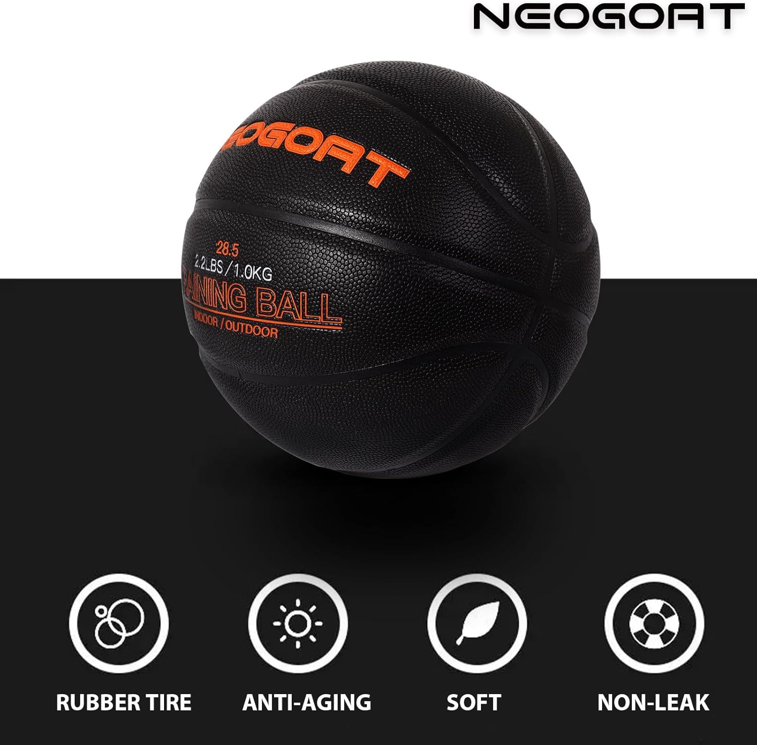 3LBS/2.2LBS 29.5"/28.5" Weighted Heavy Basketball Training Equipment for in& Outdoor Improving Handling Dribbling, Passing&Rebounding Skills Weighted Training Basketball(Deflated,Size 7/6) - Image 7