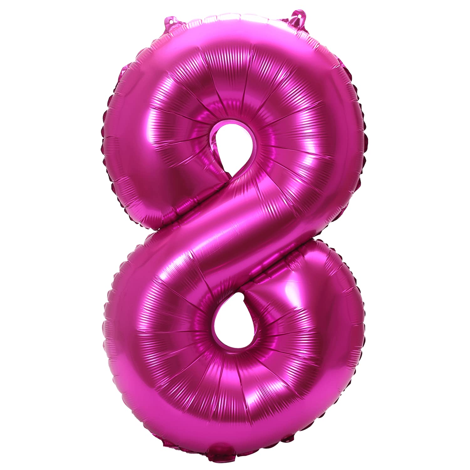 YPSelected 32 Inch Large Foil Helium Number Balloon Birthday Wedding Party 0-9 (Rose Red, 8)